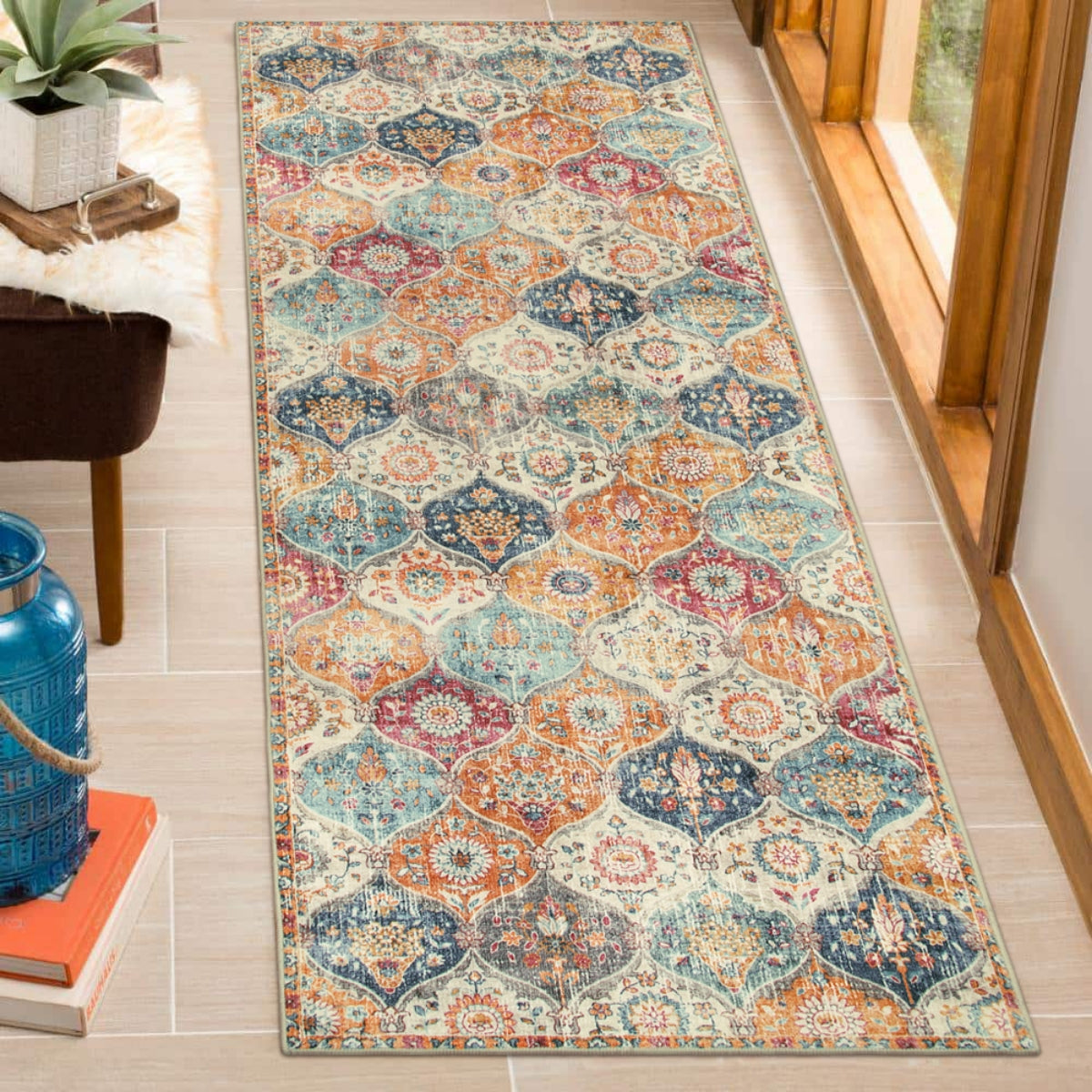 CLEANING RUG Moroccan Trellis Cream/Multi Carpets